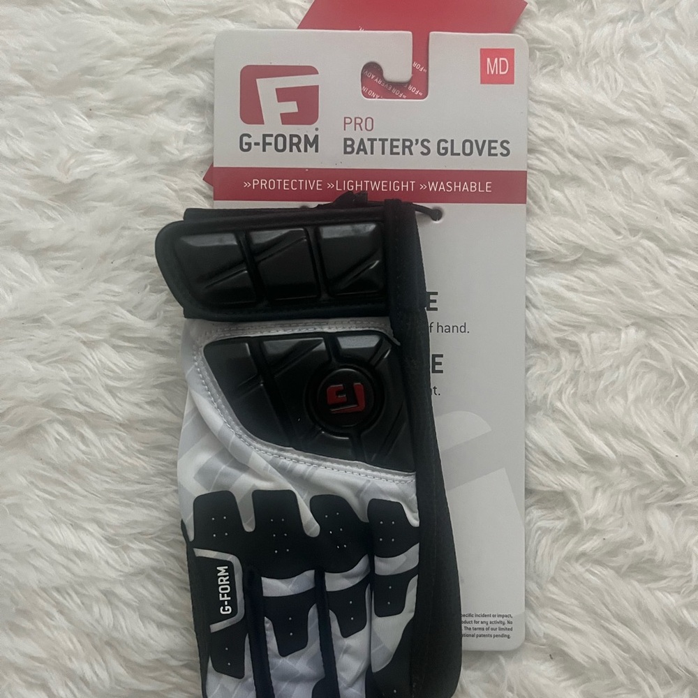 G-Form Pro Batter's Gloves - Black and White
